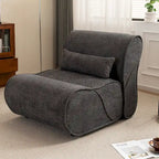 Fauteuil inclinable en tissu intemporel Amelia avec design ergonomique et coussins assortis