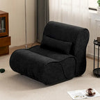 Fauteuil inclinable en tissu intemporel Amelia avec design ergonomique et coussins assortis