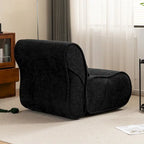 Fauteuil inclinable en tissu intemporel Amelia avec design ergonomique et coussins assortis