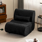 Fauteuil inclinable en tissu intemporel Amelia avec design ergonomique et coussins assortis
