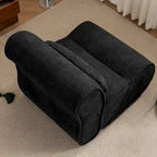 Fauteuil inclinable en tissu intemporel Amelia avec design ergonomique et coussins assortis