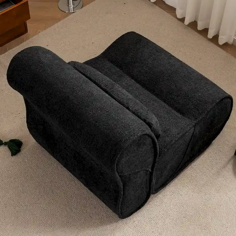 Fauteuil inclinable en tissu intemporel Amelia avec design ergonomique et coussins assortis