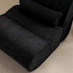 Fauteuil inclinable en tissu intemporel Amelia avec design ergonomique et coussins assortis
