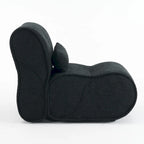 Fauteuil inclinable en tissu intemporel Amelia avec design ergonomique et coussins assortis