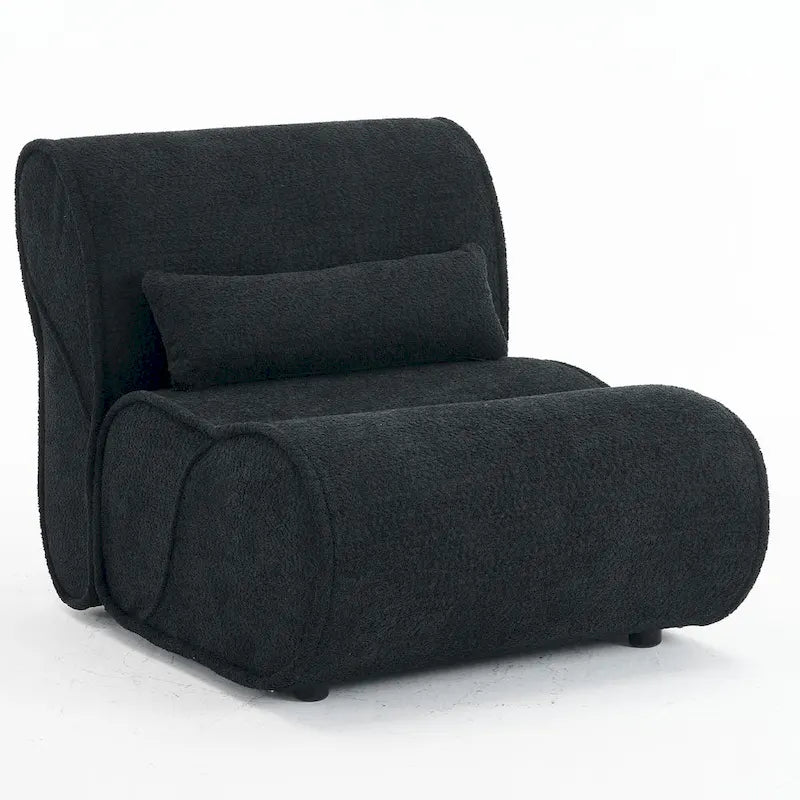 Fauteuil inclinable en tissu intemporel Amelia avec design ergonomique et coussins assortis