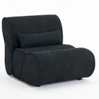 Fauteuil inclinable en tissu intemporel Amelia avec design ergonomique et coussins assortis