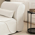 Fauteuil inclinable en tissu intemporel Amelia avec design ergonomique et coussins assortis