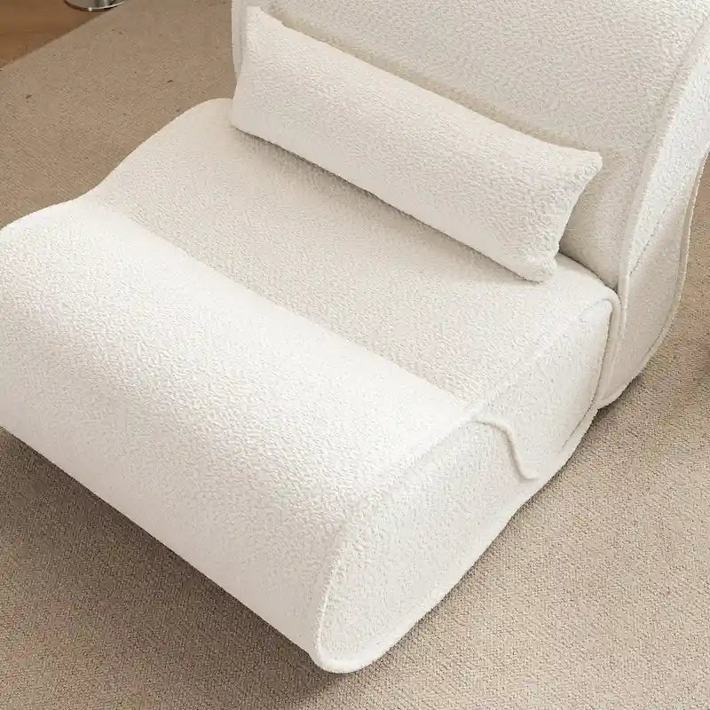 Fauteuil inclinable en tissu intemporel Amelia avec design ergonomique et coussins assortis