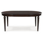 Table à manger extensible Lavinton marron - 47,75 L x 72 P x 30,25 H