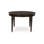 Table à manger extensible Lavinton marron - 47,75 L x 72 P x 30,25 H