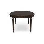Table à manger extensible Lavinton marron - 47,75 L x 72 P x 30,25 H