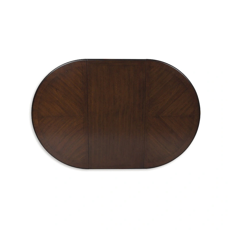 Table à manger extensible Lavinton marron - 47,75 L x 72 P x 30,25 H