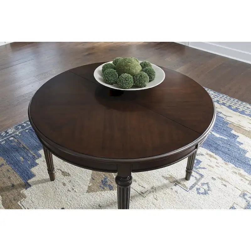 Table à manger extensible Lavinton marron - 47,75 L x 72 P x 30,25 H