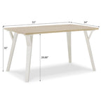 Ensembles de tables et chaises de salle à manger en bois avec chaises Windsor pour cuisine et salle à manger