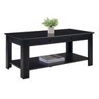 Table basse à 2 tiroirs avec étagère