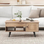 Table basse relevable avec rangement et compartiment caché