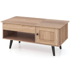 Table basse relevable avec rangement et compartiment caché
