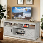 Meuble TV de ferme 59, console multimédia, centre de divertissement avec armoires de rangement et étagères