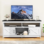 Meuble TV de ferme 59, console multimédia, centre de divertissement avec armoires de rangement et étagères