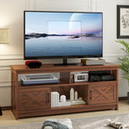 Meuble TV de ferme 59, console multimédia, centre de divertissement avec armoires de rangement et étagères