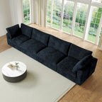 Canapé sectionnel modulaire en peluche douce 157,48 cm, 4 places, rembourré, pour salon