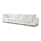 Canapé sectionnel modulaire en peluche douce 157,48 cm, 4 places, rembourré, pour salon