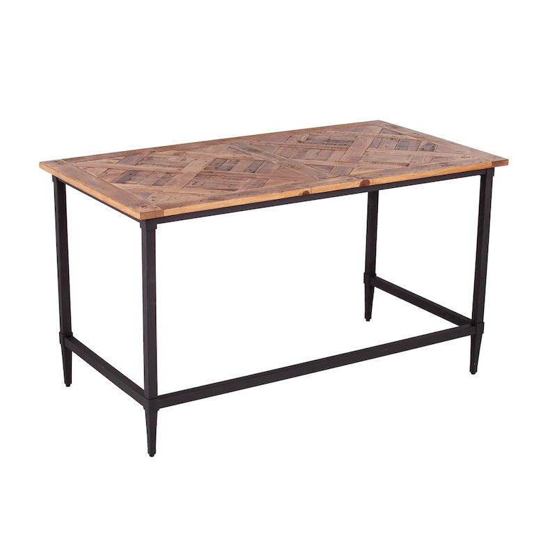 Bureau en bois de récupération Lawrence Modern Farmhouse