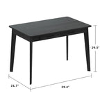 Bureau d'ordinateur en bois de 99,06 cm avec 2 tiroirs - 4 couleurs