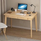 Bureau d'ordinateur en bois de 99,06 cm avec 2 tiroirs - 4 couleurs