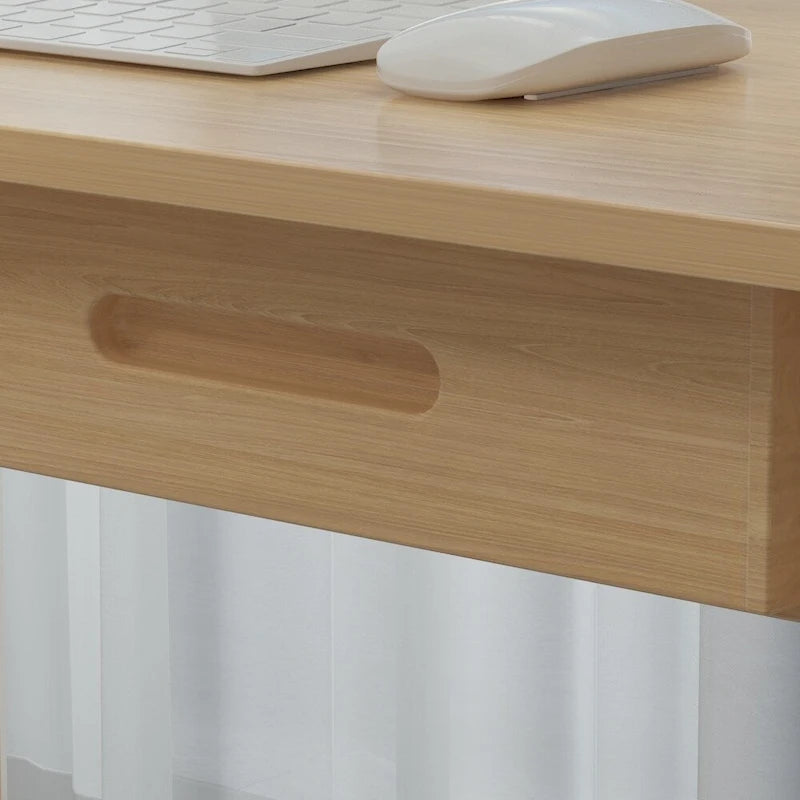 Bureau d'ordinateur en bois de 99,06 cm avec 2 tiroirs - 4 couleurs