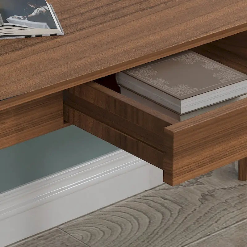 Bureau d'ordinateur en bois de 99,06 cm avec 2 tiroirs - 4 couleurs