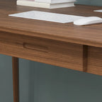 Bureau d'ordinateur en bois de 99,06 cm avec 2 tiroirs - 4 couleurs