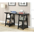 Bureau double tréteau Designs2Go avec étagères