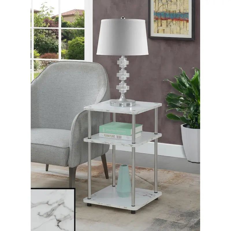 Table d'appoint à 3 niveaux Designs2Go sans outils
