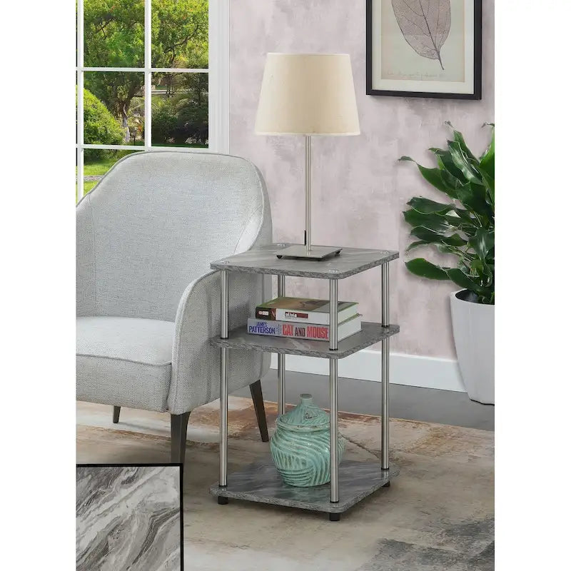 Table d'appoint à 3 niveaux Designs2Go sans outils