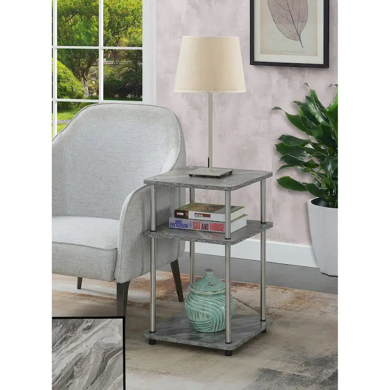 Table d'appoint à 3 niveaux Designs2Go sans outils