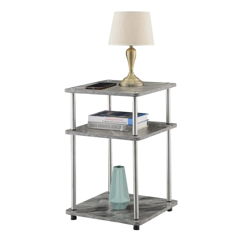 Table d'appoint à 3 niveaux Designs2Go sans outils
