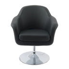 Fauteuil d'appoint moderne en cuir reconstitué