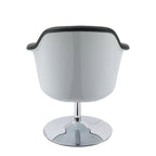 Fauteuil d'appoint moderne en cuir reconstitué