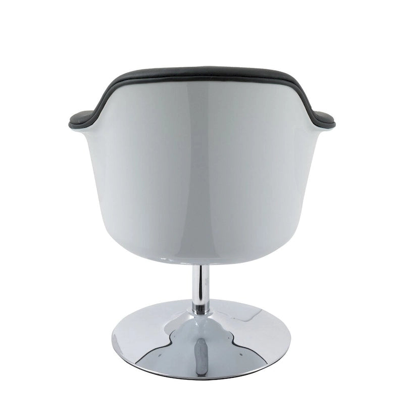 Fauteuil d'appoint moderne en cuir reconstitué