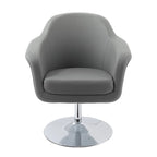 Fauteuil d'appoint moderne en cuir reconstitué