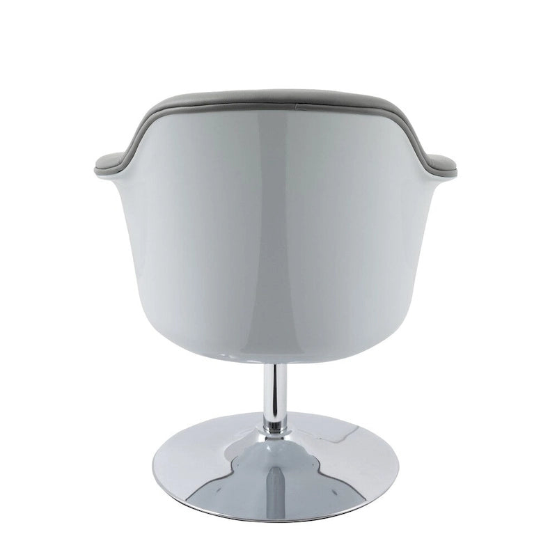 Fauteuil d'appoint moderne en cuir reconstitué