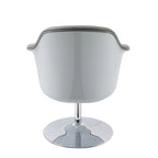 Fauteuil d'appoint moderne en cuir reconstitué