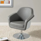 Fauteuil d'appoint moderne en cuir reconstitué