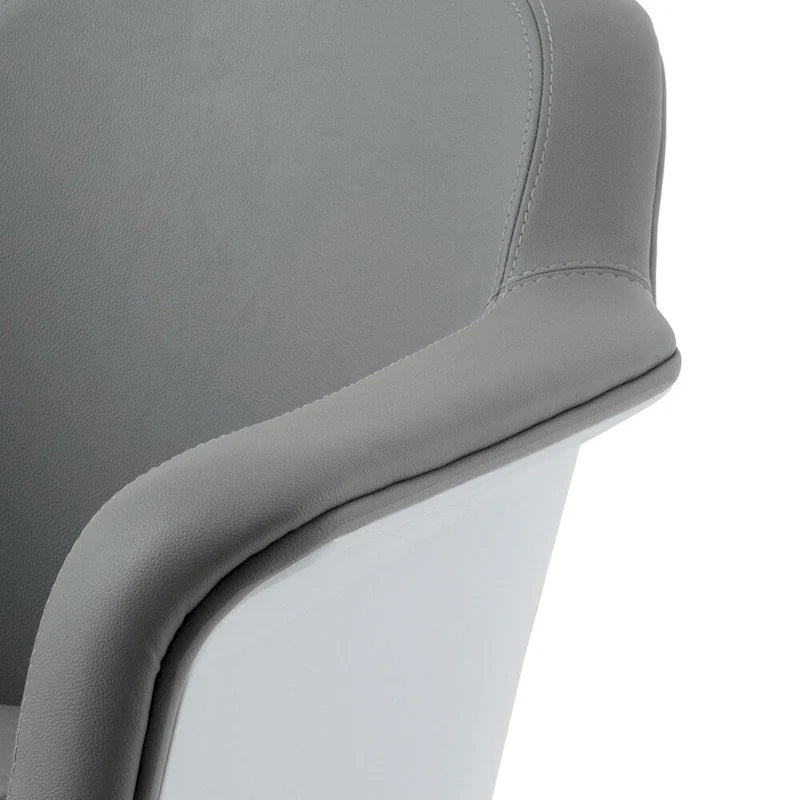 Fauteuil d'appoint moderne en cuir reconstitué