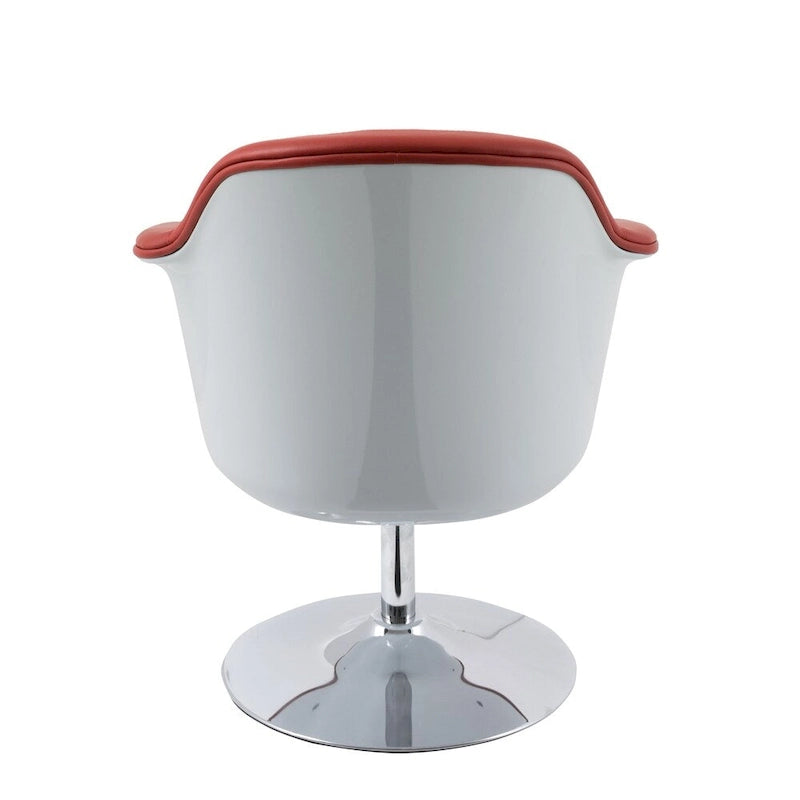Fauteuil d'appoint moderne en cuir reconstitué
