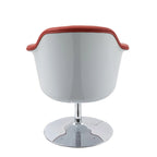 Fauteuil d'appoint moderne en cuir reconstitué