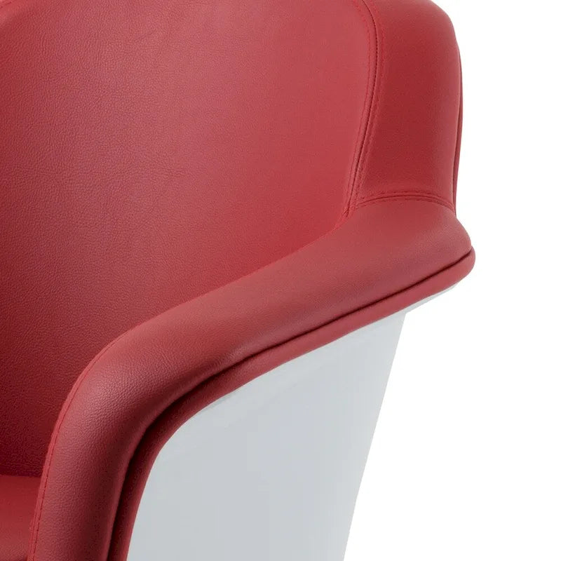 Fauteuil d'appoint moderne en cuir reconstitué