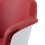 Fauteuil d'appoint moderne en cuir reconstitué