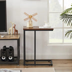 Table basse 3 pièces pour salon, table basse en bois et tables d'appoint en C